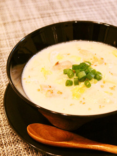 簡単☆白菜と鶏もも肉のクリームスープ☆-レシピのメイン写真