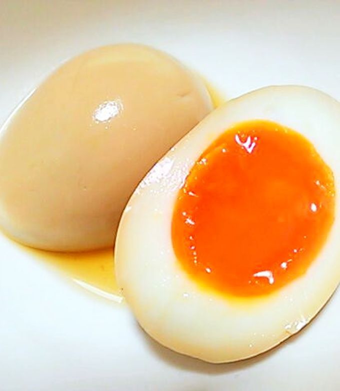 煮卵 Japanese Seasoned Boiled Egg-Nitamago 煮卵” [English and