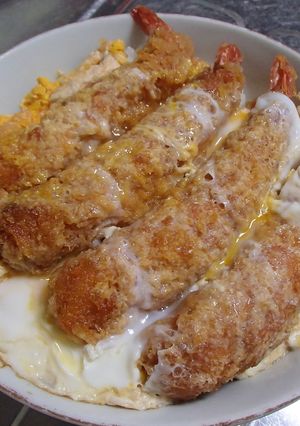 簡単エビフライ丼-レシピのメイン写真