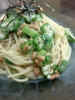 オクラと納豆の冷製パスタ-レシピのメイン写真