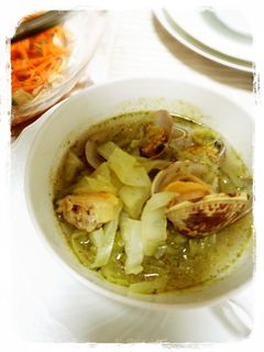 あさりとキャベツのジェノベーゼスープ-レシピのメイン写真