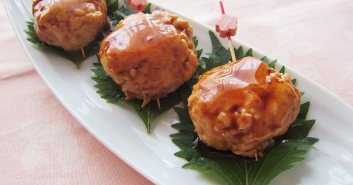 甘辛軟骨入りつくね！電子レンジで簡単！ by 筋肉研究家Nしおり