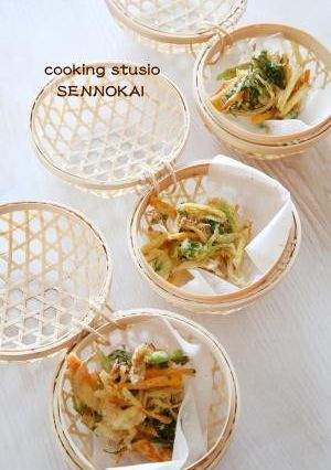 旬のレシピ☆春野菜や山菜のかき揚げ-レシピのメイン写真