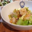 海老とキャベツの塩にんにく炒め*