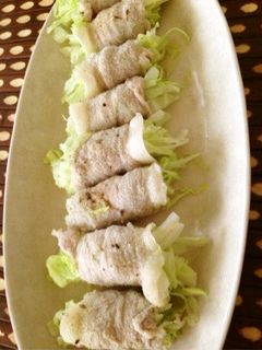 春キャベツの豚肉蒸し〜柚子胡椒ぽん酢添え-レシピのメイン写真