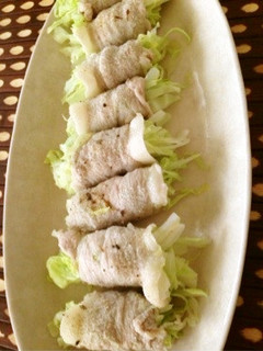 春キャベツの豚肉蒸し〜柚子胡椒ぽん酢添え-レシピのメイン写真