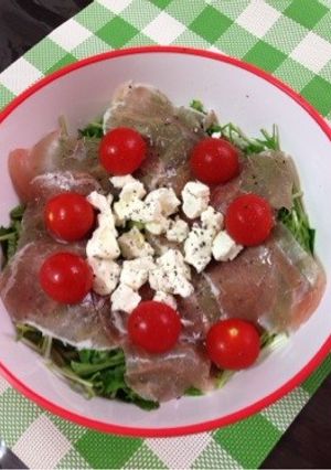 生ハムとアボカドの和風パスタサラダ-レシピのメイン写真