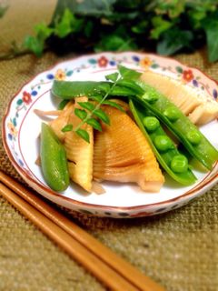筍とスナップえんどうのバター醤油炒め✿-レシピのメイン写真
