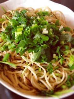 三つ葉としらすの和風パスタ-レシピのメイン写真