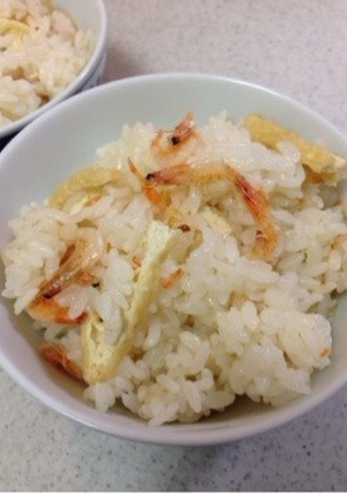 桜エビと油揚げの簡単♪炊き込みご飯-レシピのメイン写真