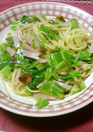簡単☆キャベツたっぷりペペロンチーノ-レシピのメイン写真