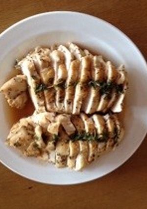 鶏ムネ肉の簡単香草焼き-レシピのメイン写真