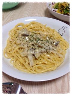 エリンギのクリームパスタ!-レシピのメイン写真