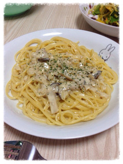 エリンギのクリームパスタ!-レシピのメイン写真