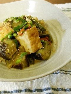 厚揚げと茄子の味噌炒め-レシピのメイン写真