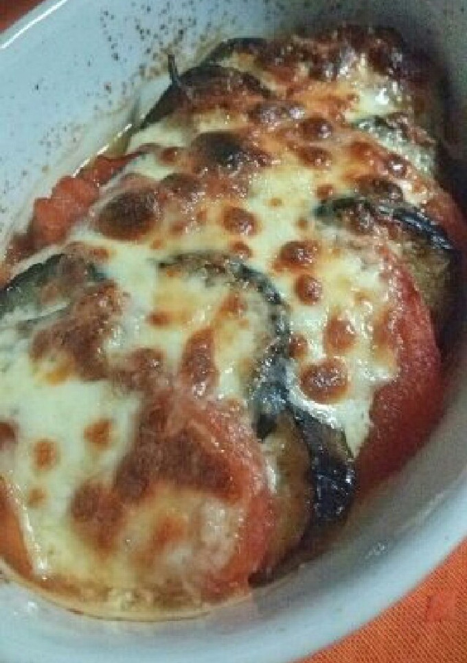 ﾄﾏﾄとﾅｽの重ね焼き-レシピのメイン写真