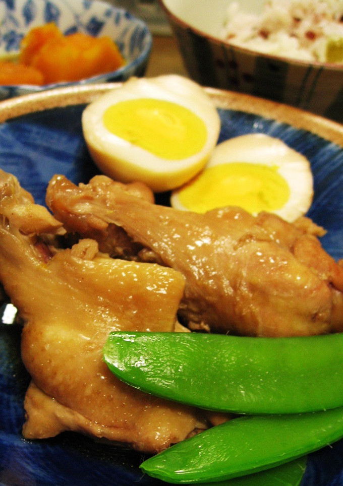 簡単主菜★手羽元と茹でたまごの醤油煮-レシピのメイン写真