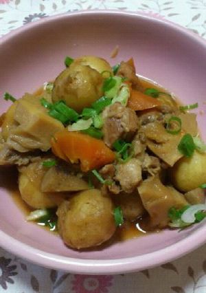 新じゃが☆竹の子☆鶏もも肉の春沢山煮物★-レシピのメイン写真