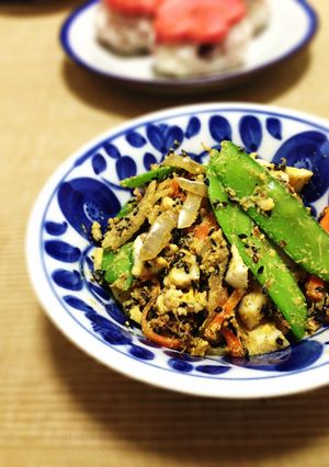 絹さやと卵の胡麻よごし＊-レシピのメイン写真