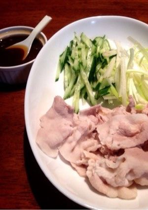 旨っ☆茹で薄切り豚バラの香味ソース☆-レシピのメイン写真