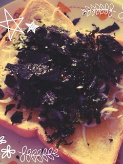 忙しい朝に☆簡単しらす海苔トースト-レシピのメイン写真