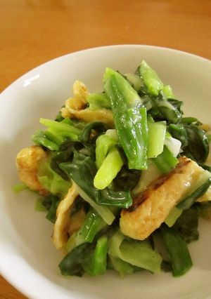 定番☆分葱と揚げのからし酢味噌和え-レシピのメイン写真
