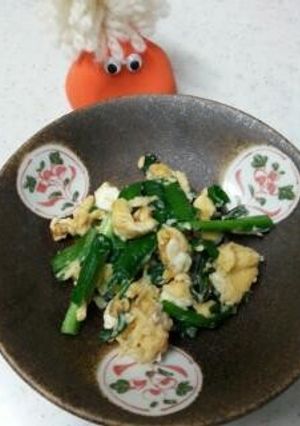 味噌にら玉　サッと作ってすぐ美味しい！-レシピのメイン写真