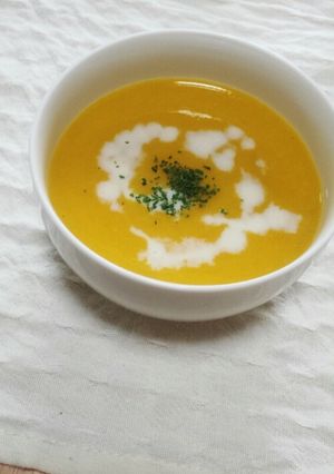 豆乳で♪カボチャのポタージュ。-レシピのメイン写真