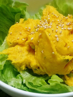 かぼちゃとお豆のサラダ-レシピのメイン写真