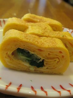 簡単!お弁当☆水菜の卵焼き-レシピのメイン写真