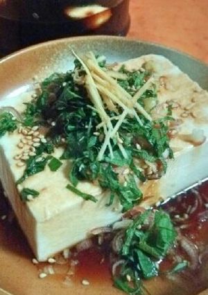 香味野菜が山盛り冷奴-レシピのメイン写真