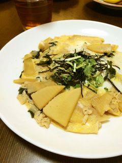 筍とわかめの卵とじ~^_^-レシピのメイン写真