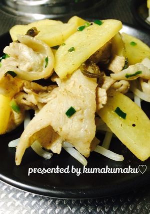 豚バラと沢庵の塩炒め-レシピのメイン写真