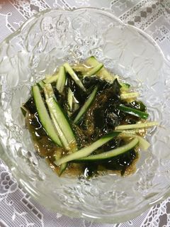 お手軽*ワカメきゅうりのもずく酢和え-レシピのメイン写真