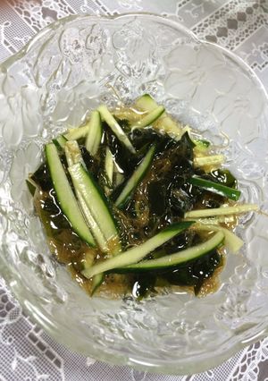 お手軽＊ワカメきゅうりのもずく酢和え-レシピのメイン写真