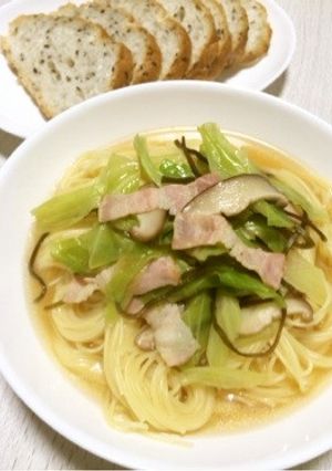 簡単☆キャベツのあっさりスープパスタ☆-レシピのメイン写真