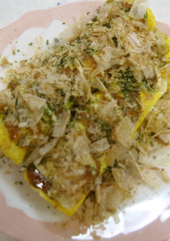 超簡単♥ちくわの卵とじ♥お好み焼き風-レシピのメイン写真
