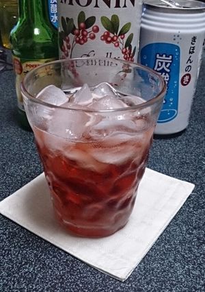 クランベリー ノンアルコールカクテル-レシピのメイン写真