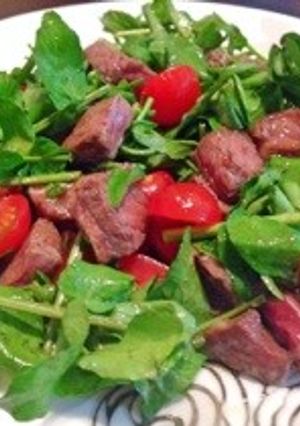 ☆簡単＊絶品！牛肉とクレソンのサラダ☆-レシピのメイン写真