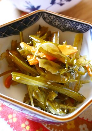 春の定番わかめの茎できんぴら♪-レシピのメイン写真