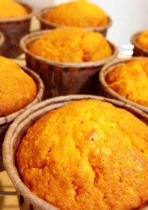 赤パプリカと白ゴマのカップケーキ❤︎-レシピのメイン写真