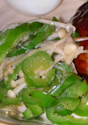 大葉にんにく醤油でピーマンとえのきの炒め-レシピのメイン写真