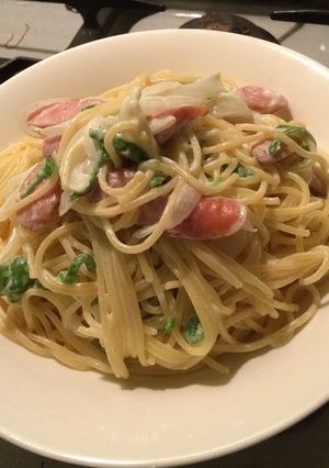 牛乳で作る簡単あっさりクリームのパスタ-レシピのメイン写真
