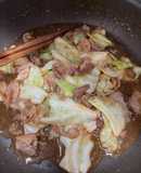 豚肉とキャベツのこくうま炒め
