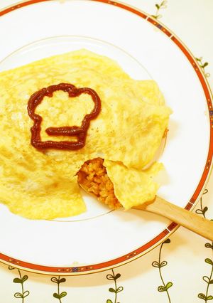 親が留守なら♪自分で作ろ！簡単オムライス-レシピのメイン写真