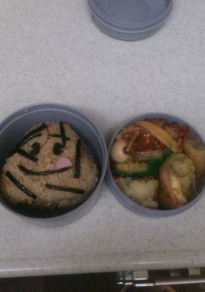 キャラ弁当！おにぎりせんべい！-レシピのメイン写真