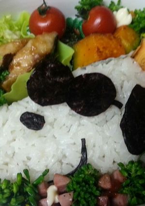 キャラ弁 5★ 覆面わんわん-レシピのメイン写真