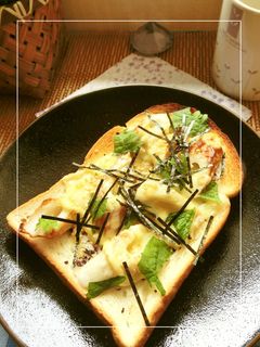 紫蘇香る❀ちくわトースト-レシピのメイン写真