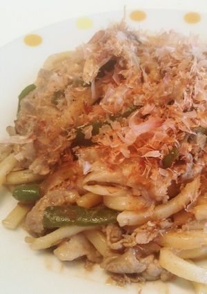 豚肉とピーマンのオイスター味噌焼きうどん-レシピのメイン写真