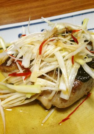 アカエイのソテー、ピリ辛中華風-レシピのメイン写真